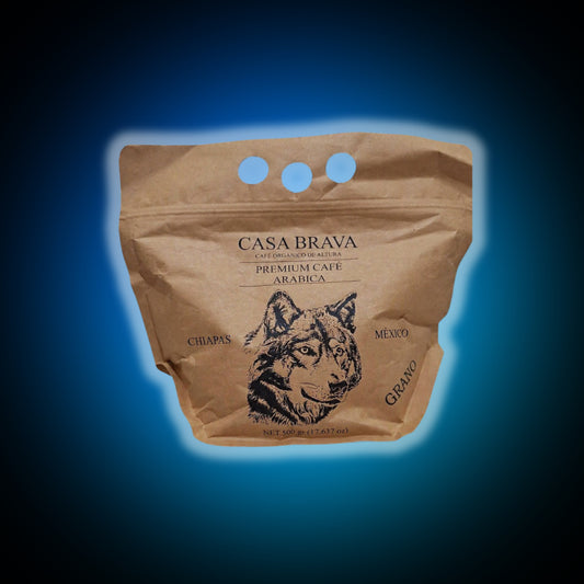Café Gourmet 100% Organico Libre de Micotoxinas en GRANO 500 grms