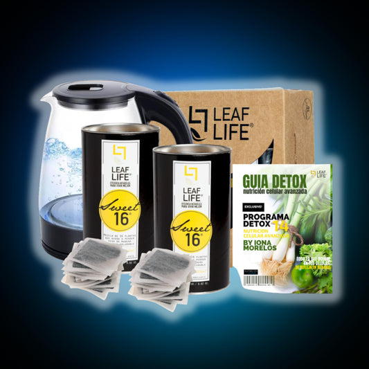 STARTER PACK LEAFLIFE®: 14 Days TEATOX Incluye Tetera eléctrica